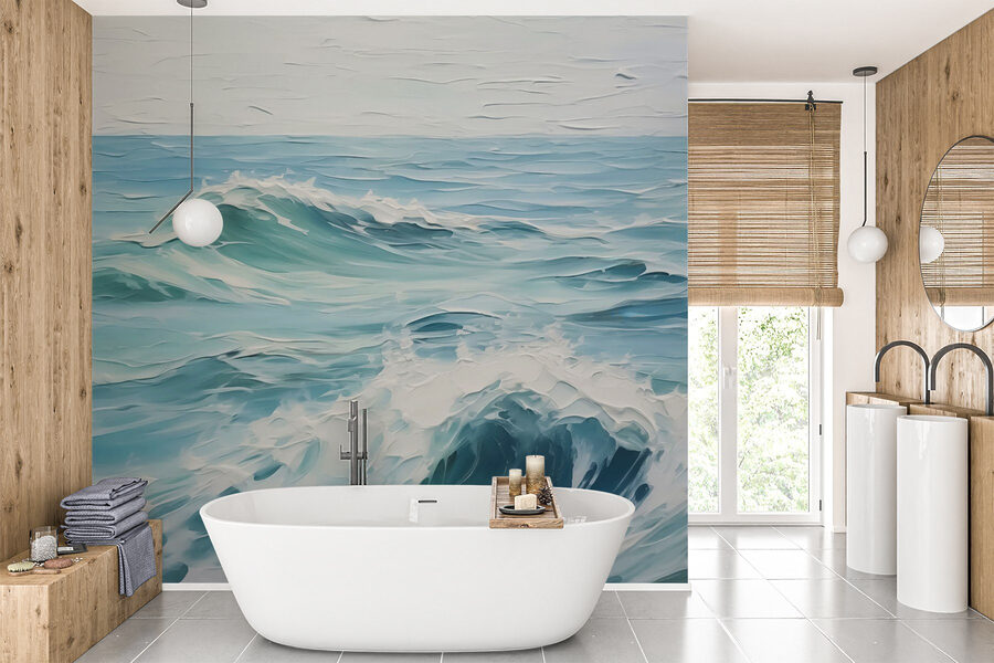 Painting of a wave