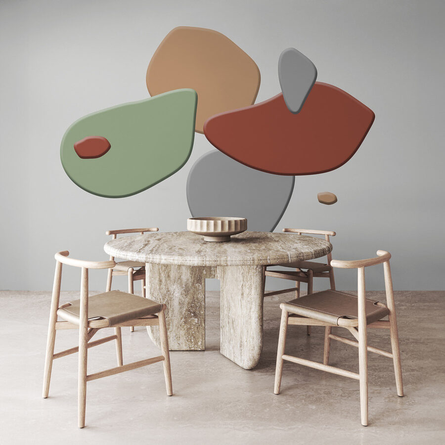 Group of colorful shapes