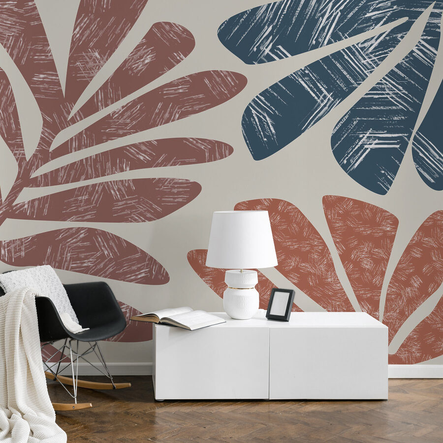 Bold leaves in warm hues. Bold leaves in warm hues.