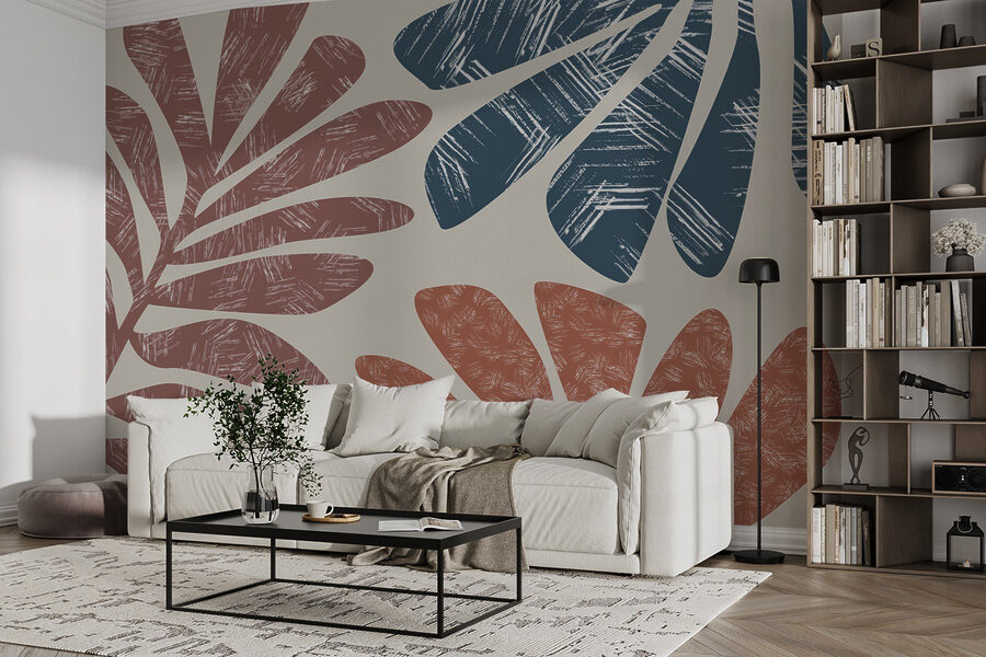 Bold leaves in warm hues. Bold leaves in warm hues.