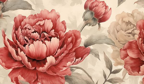 Lush blooms in soft hues Lush blooms in soft hues
