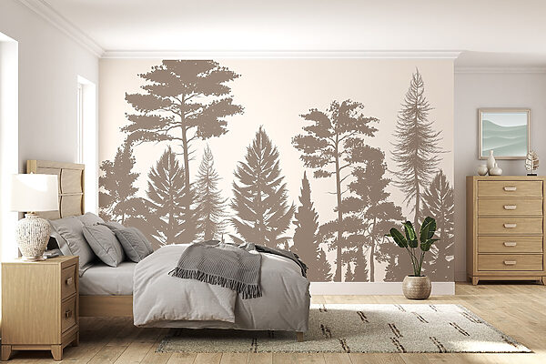 Group of trees in a forest Group of trees in a forest