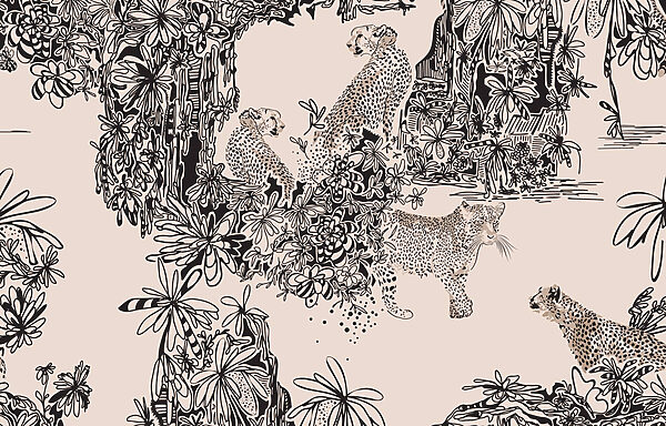 Pattern of cheetahs and plants Pattern of cheetahs and plants