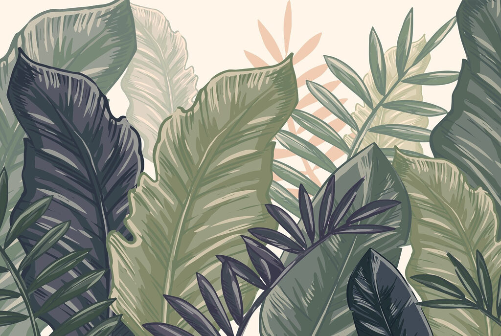 Lush foliage in calming tones Lush foliage in calming tones