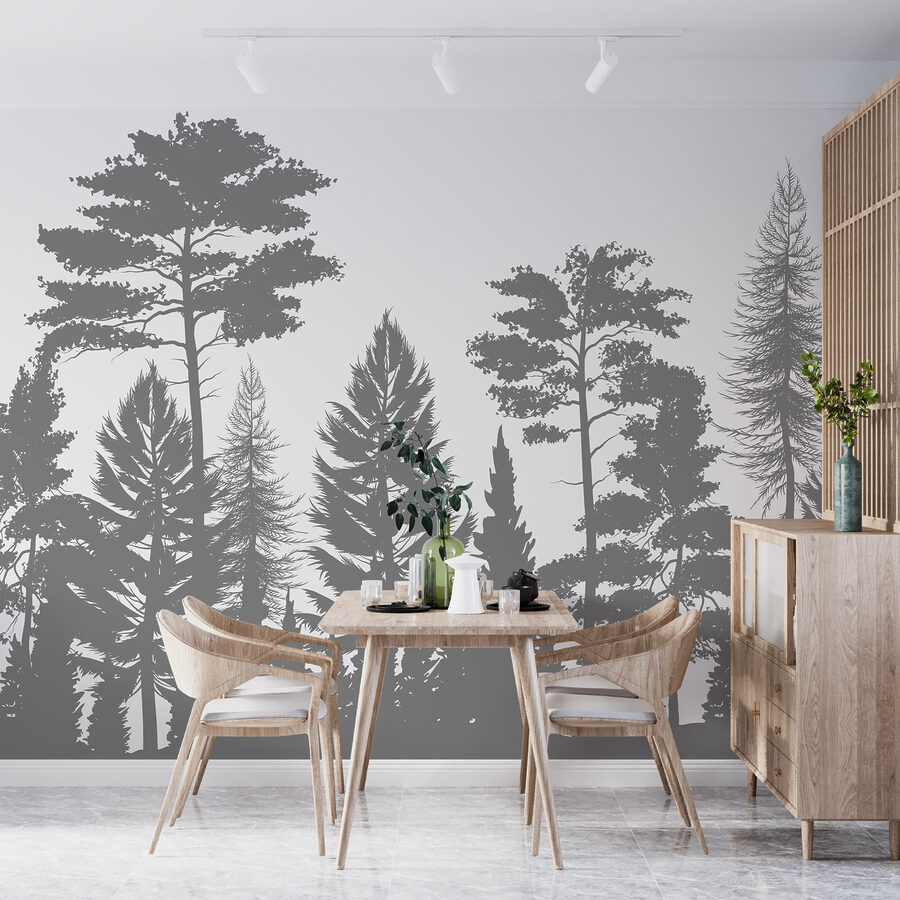 Group of trees in a forest