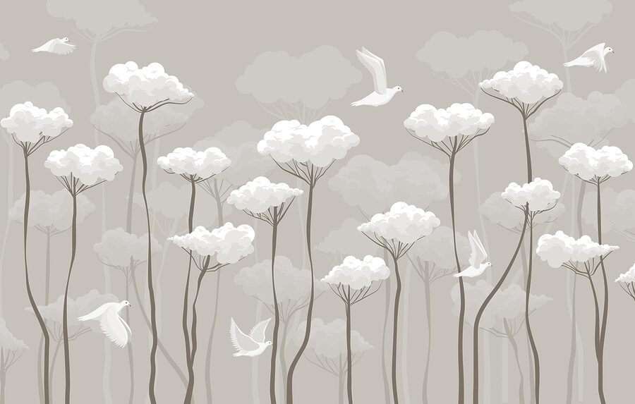 Wall murals Birds flying in the sky - Image 4