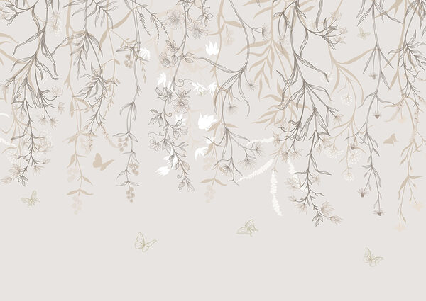 Delicate blooms cascade from above. Delicate blooms cascade from above.