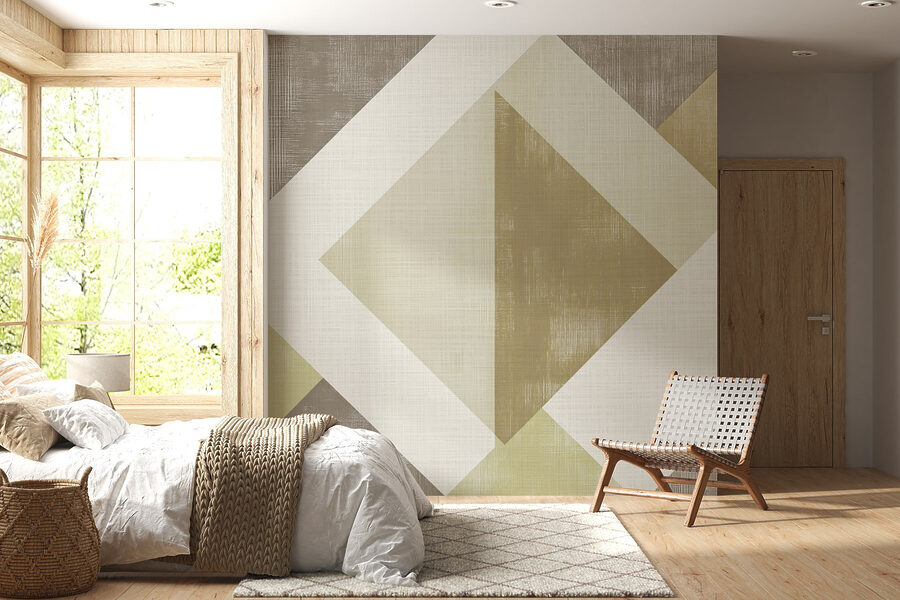 Wall murals Abstract geometric shapes and textures.