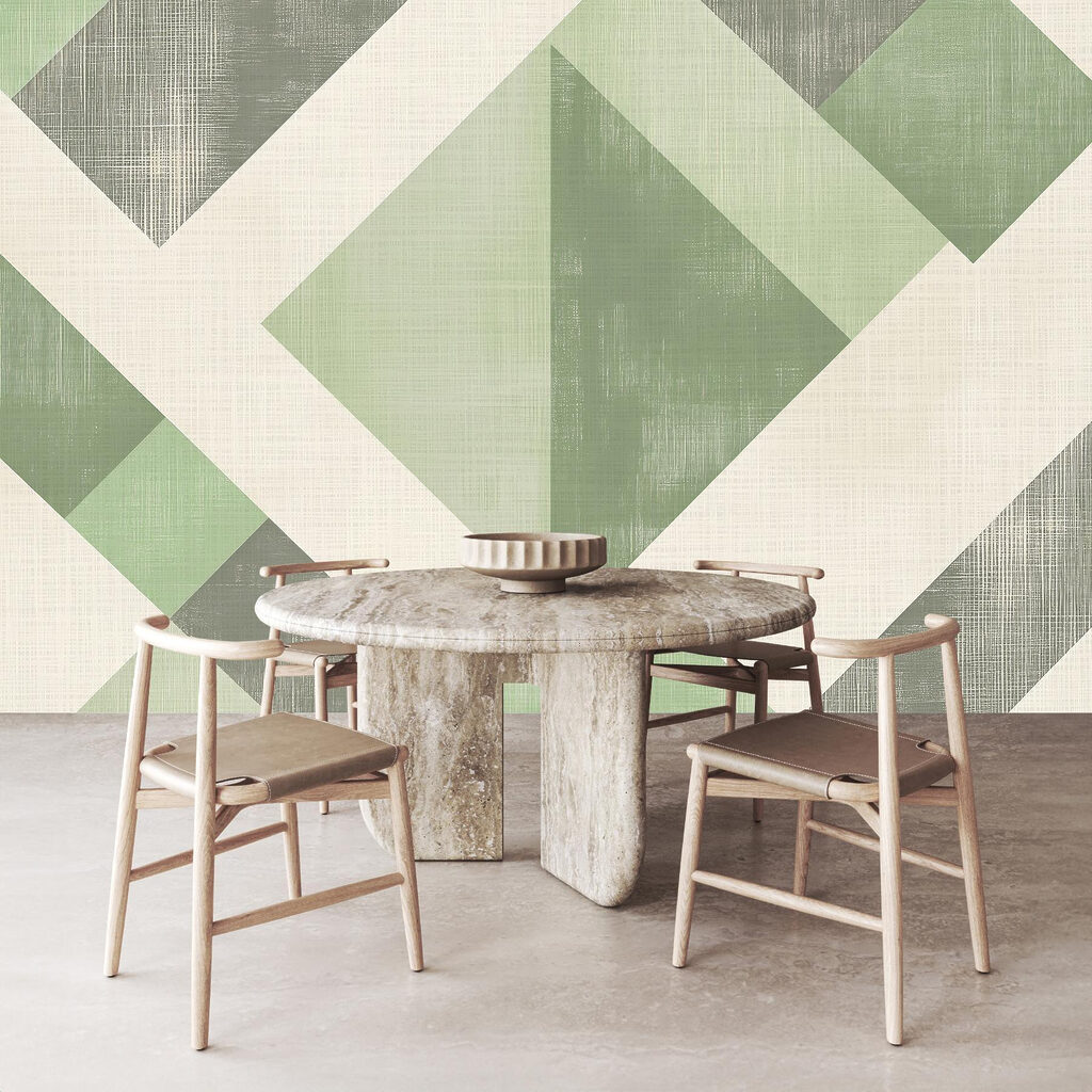 Green and white geometric pattern w02341v2piq1ms 1024x1024 - Green and white geometric pattern