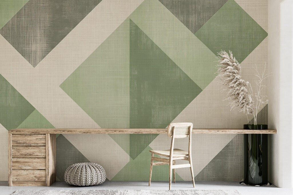 Green and white geometric pattern w02341v2piw4r 1024x683 - Green and white geometric pattern