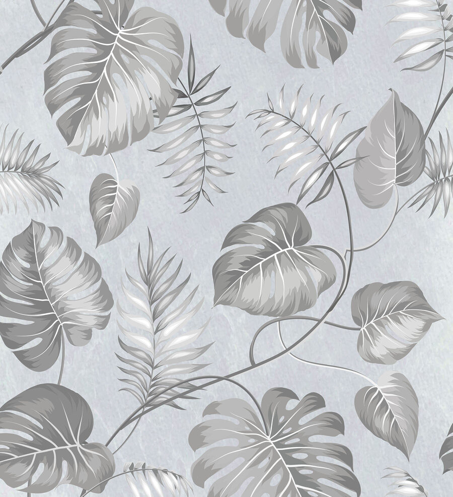Grey and white floral pattern Grey and white floral pattern