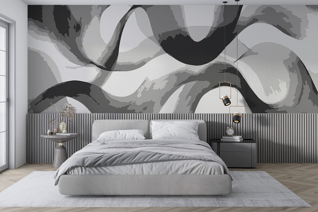 Grey and white swirly lines