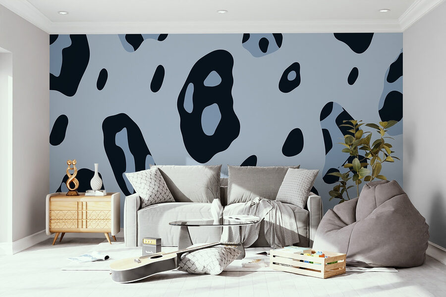 Abstract pattern in cool tones.