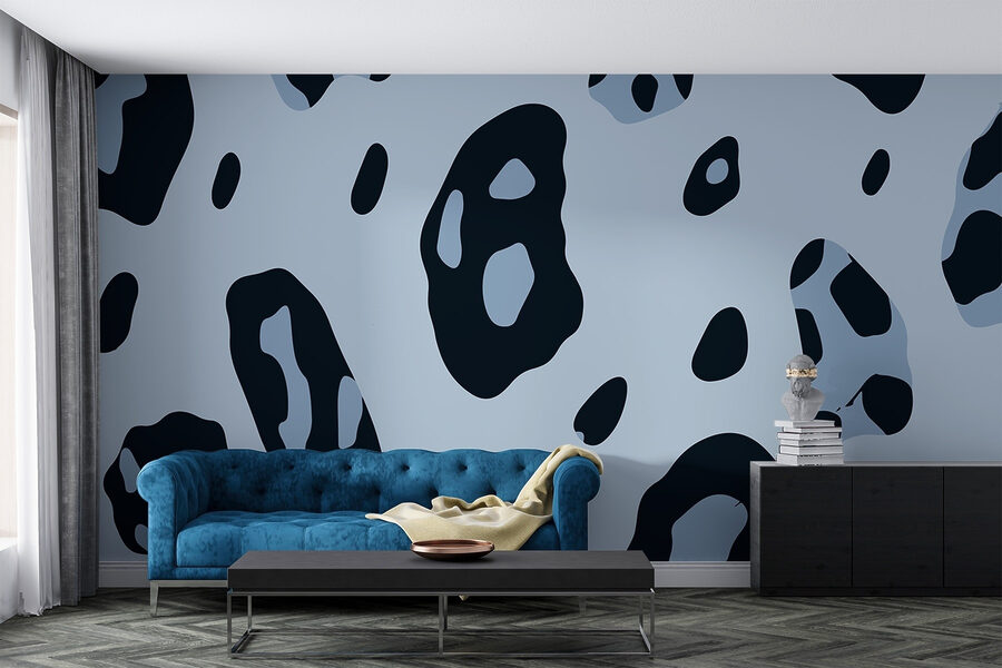 Abstract pattern in cool tones.