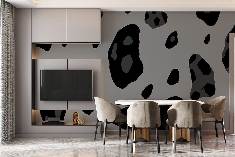 Abstract black and gray pattern