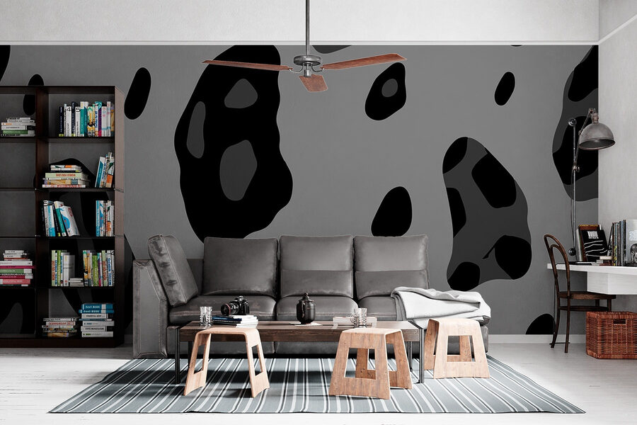 Abstract black and gray pattern