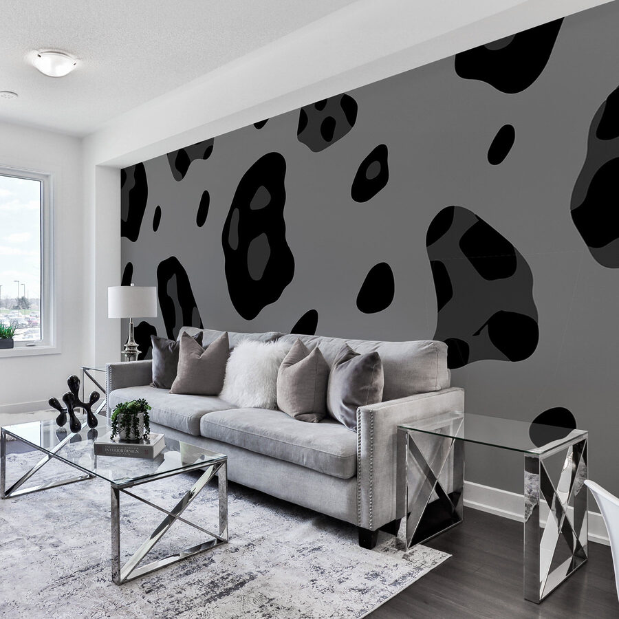 Abstract black and gray pattern