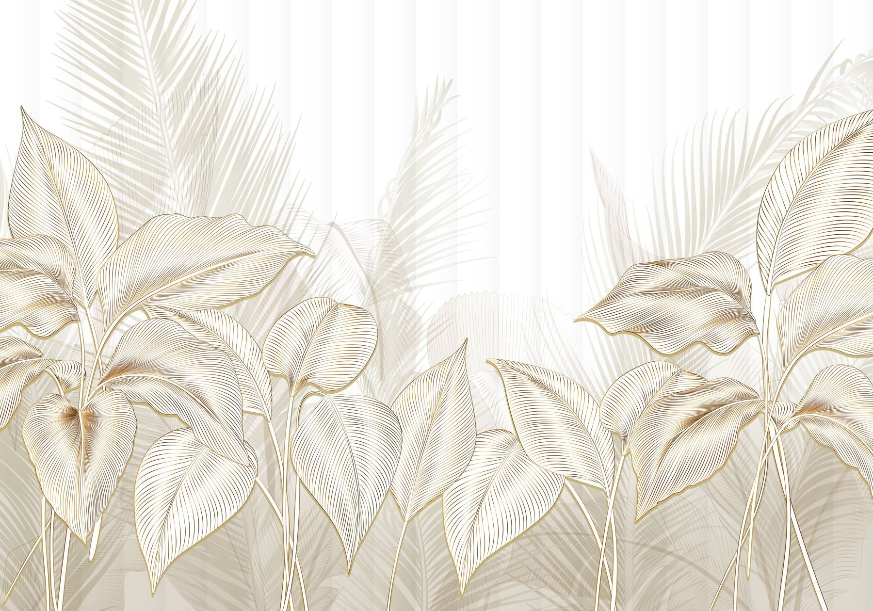 Elegant botanical line art display