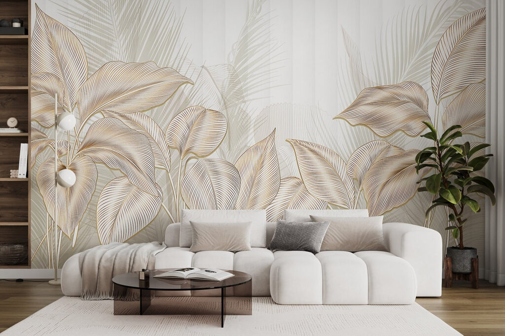 Elegant botanical line art display