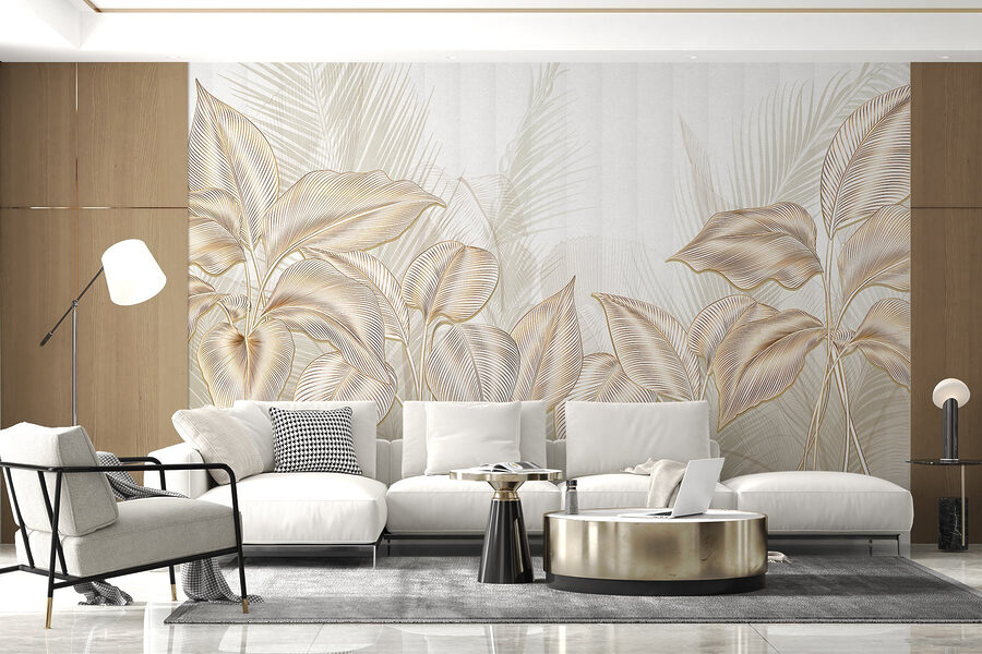 Elegant botanical line art display