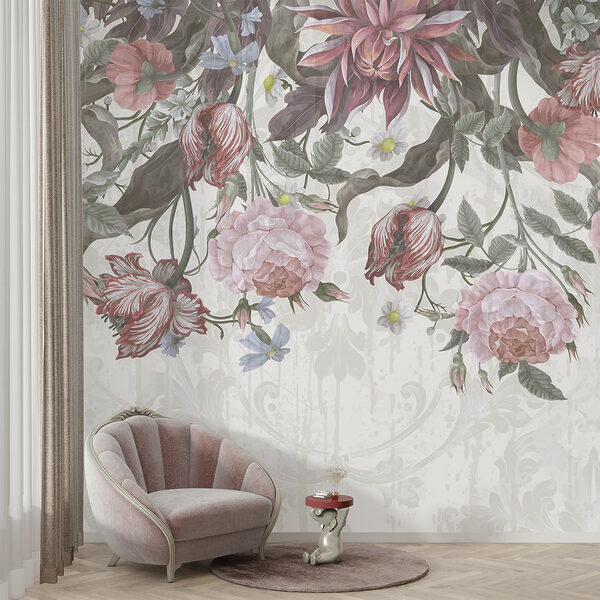 Delicate blooms in soft hues