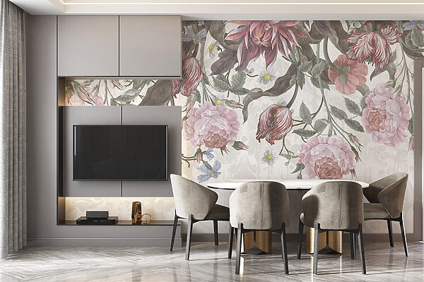 Delicate blooms in soft hues