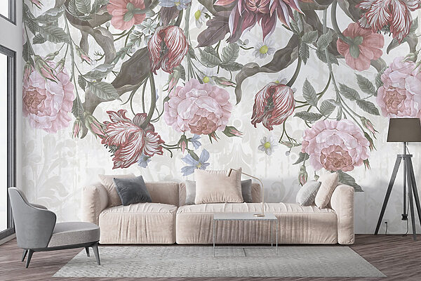 Delicate blooms in soft hues