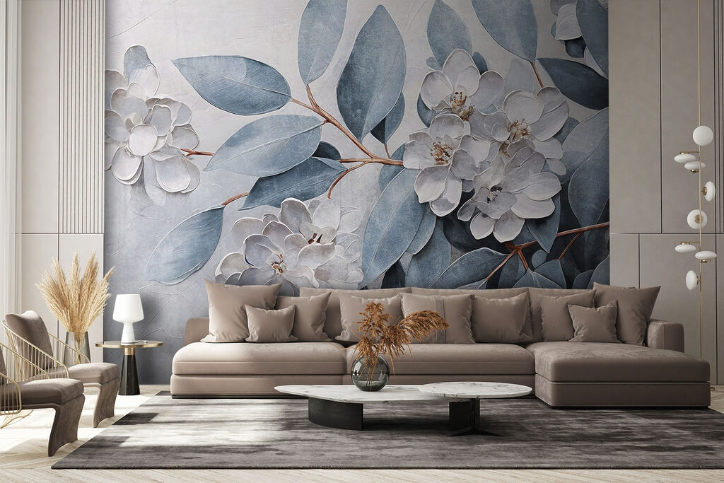 Painting of flowers and leaves w08437pig13r 1024x683 - Painting of flowers and leaves