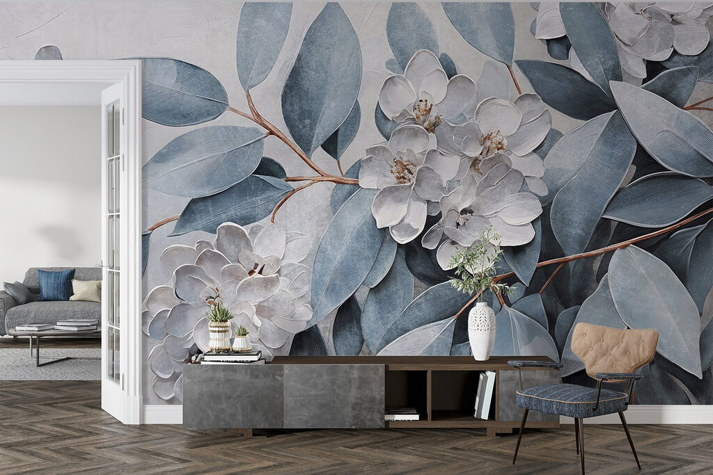 Painting of flowers and leaves w08437pig16r 1024x683 - Painting of flowers and leaves