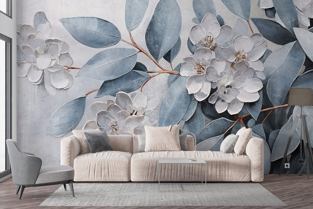 Painting of flowers and leaves w08437pig50mr 1024x683 - Painting of flowers and leaves