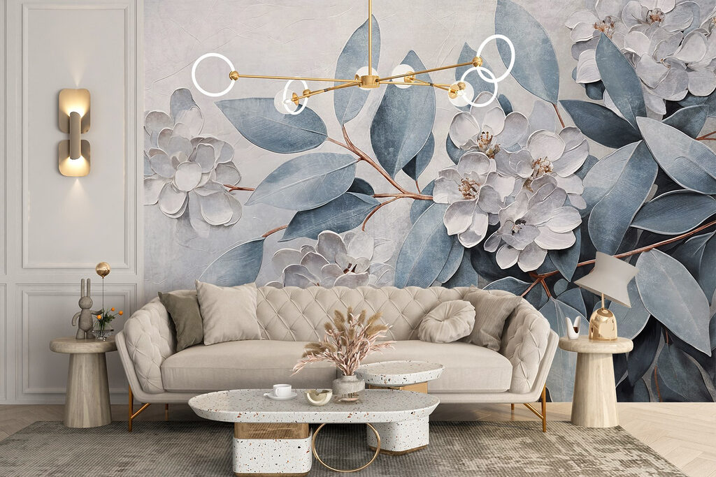 Painting of flowers and leaves w08437pig75r 1024x683 - Painting of flowers and leaves