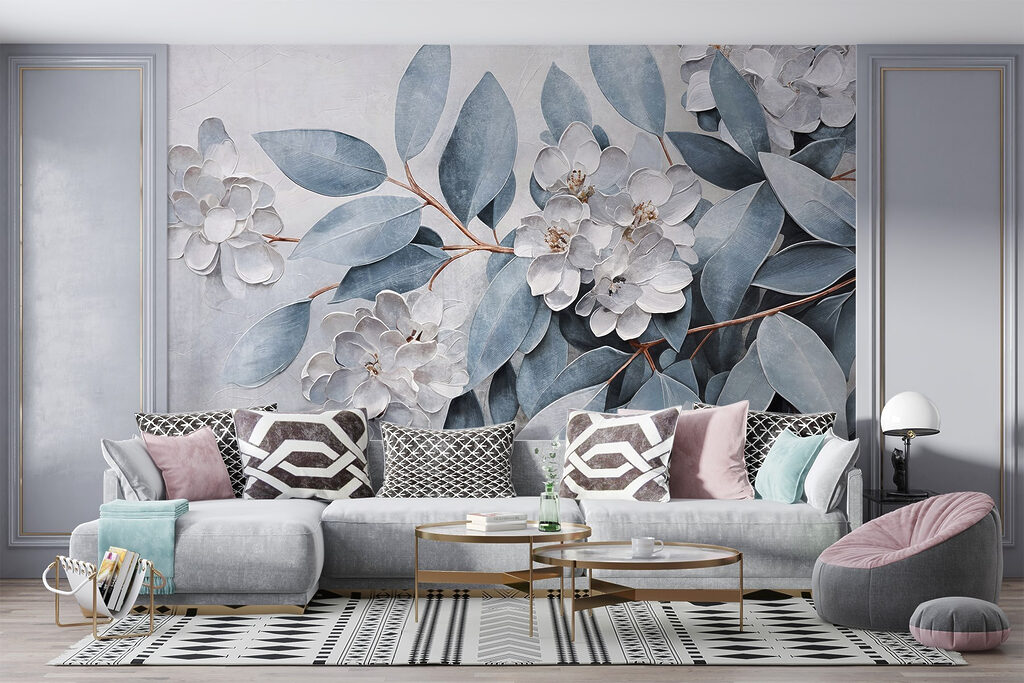 Painting of flowers and leaves w08437pig76r 1024x683 - Painting of flowers and leaves