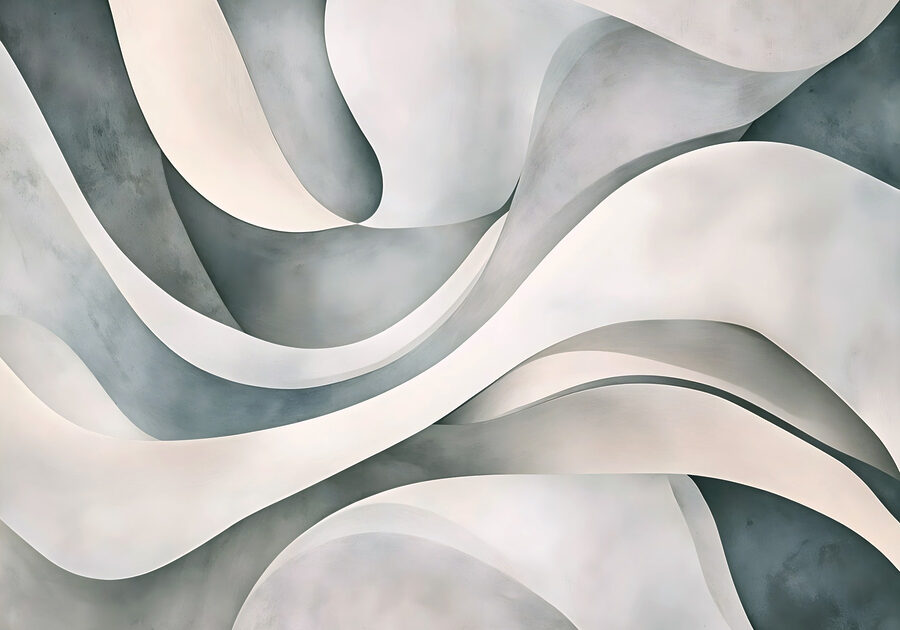 White and grey wavy lines