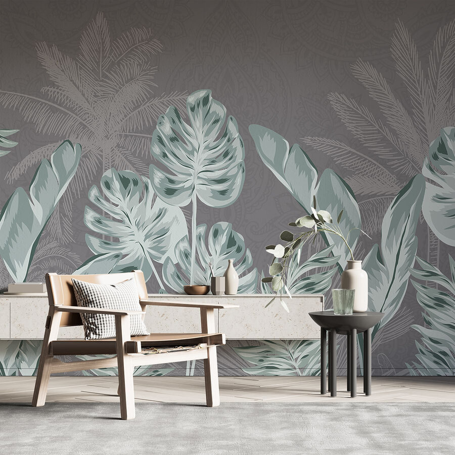 – Tropical leaves on a subtle background