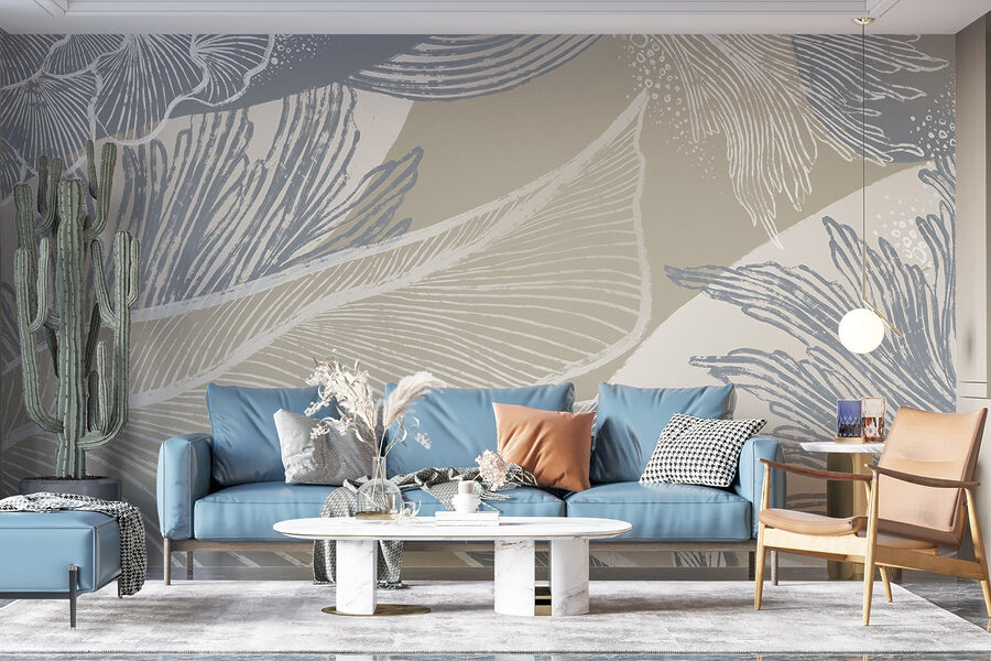 Soft hues and delicate floral patterns.