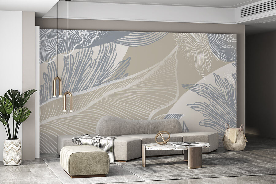 Soft hues and delicate floral patterns.