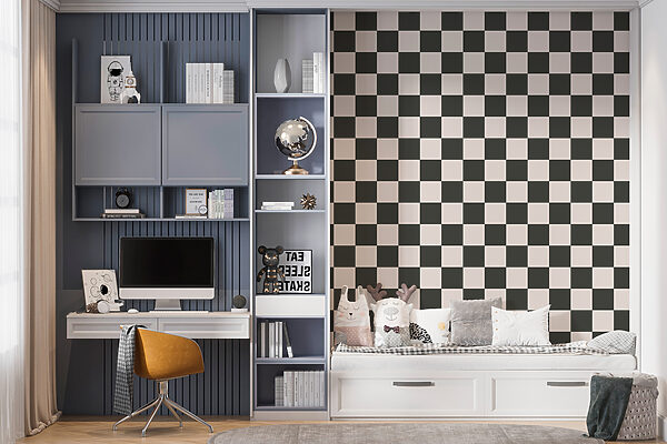 Black and white checkered pattern Black and white checkered pattern
