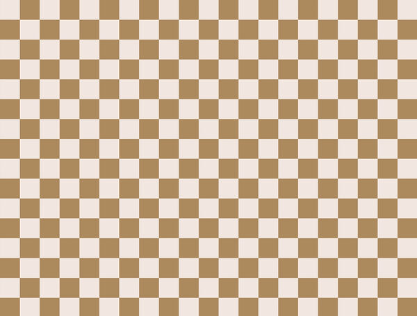 Brown and white checkered pattern Brown and white checkered pattern