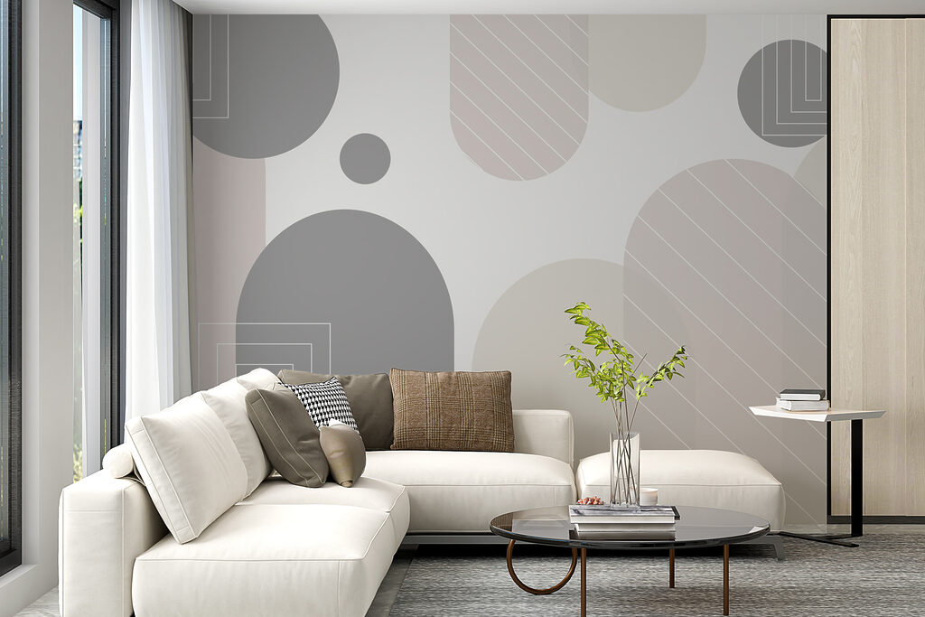 Abstract shapes in soft tones