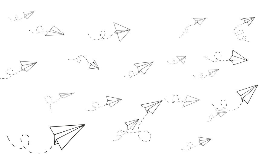 Group of paper planes