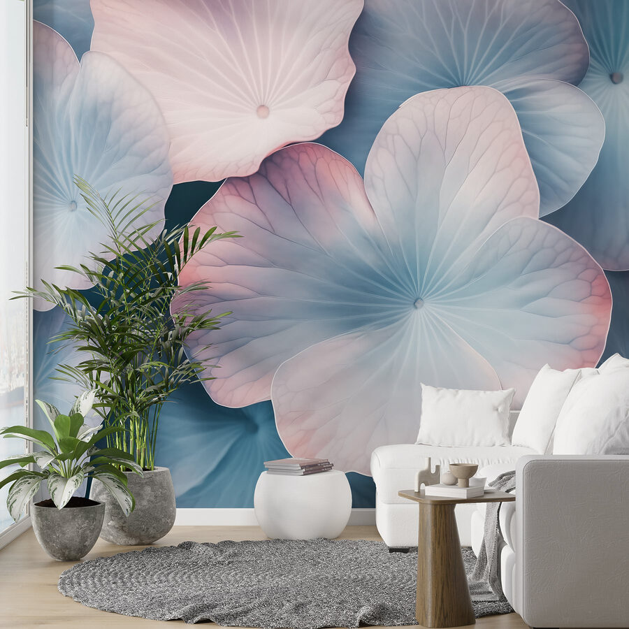 Delicate petals in soft hues