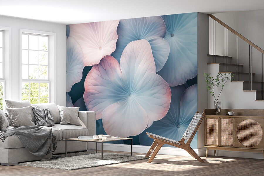 Delicate petals in soft hues