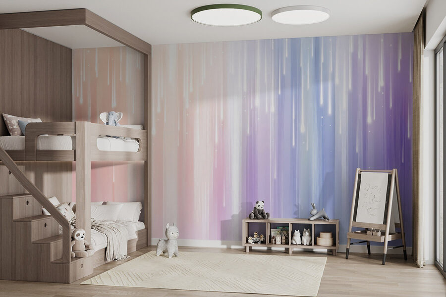 Wall murals Blurry image of a rainbow of light - Image 2