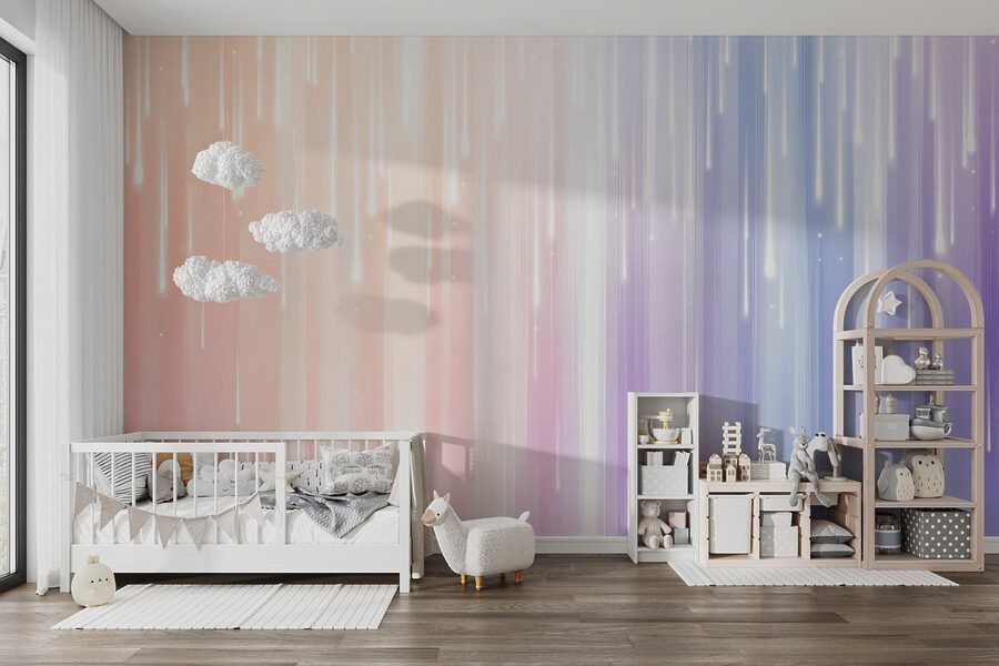 Wall murals Blurry image of a rainbow of light - Image 3