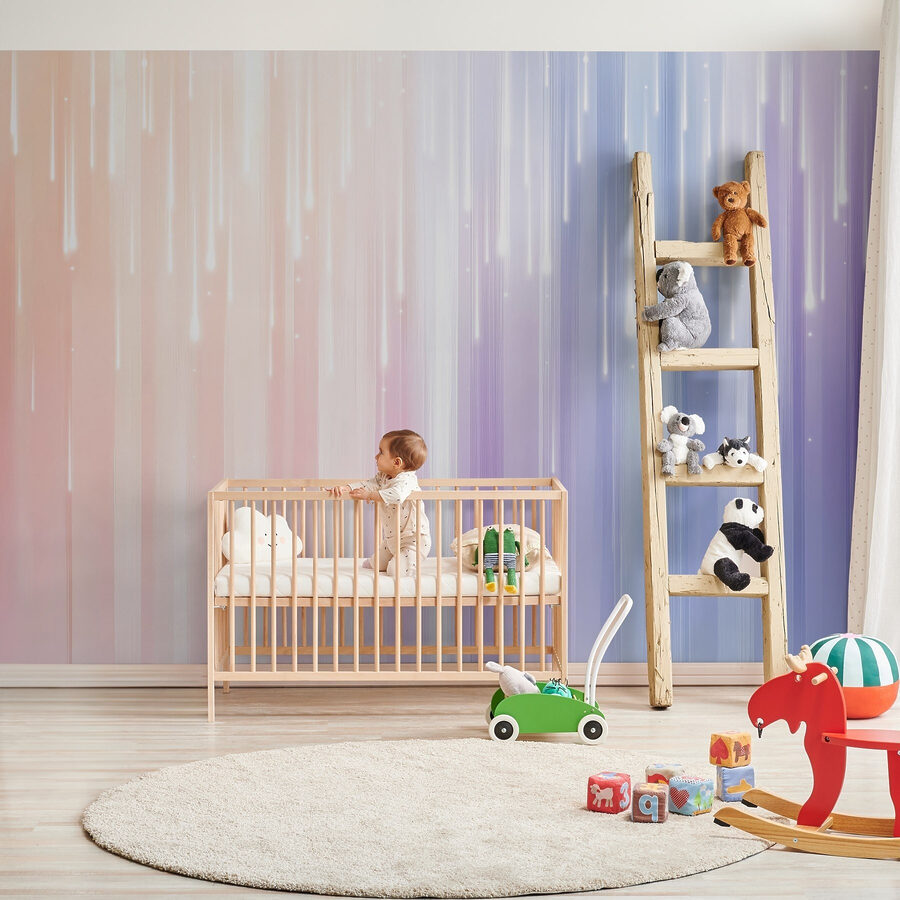 Wall murals Blurry image of a rainbow of light - Image 4