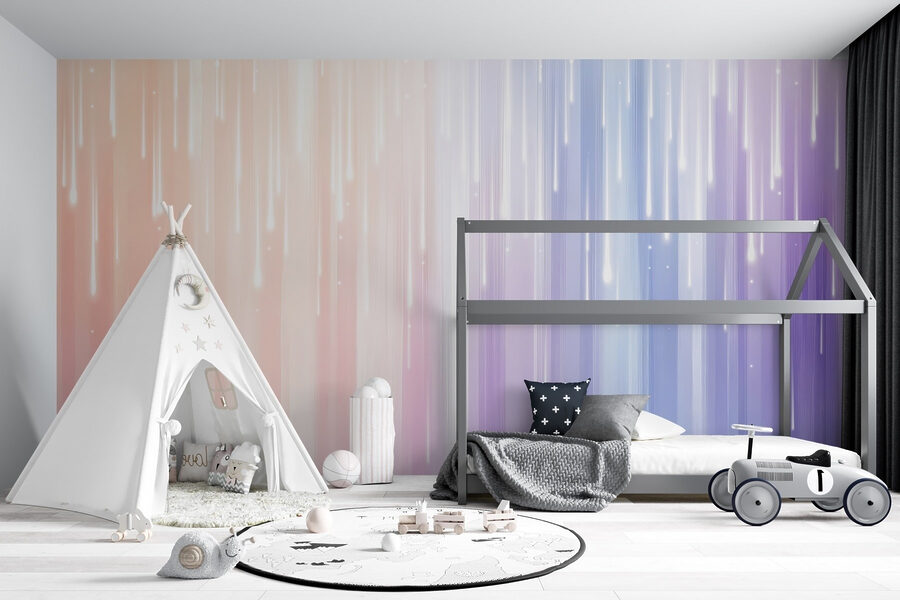 Wall murals Blurry image of a rainbow of light - Image 5
