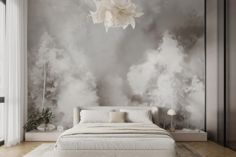 Smoke and smoke in the sky