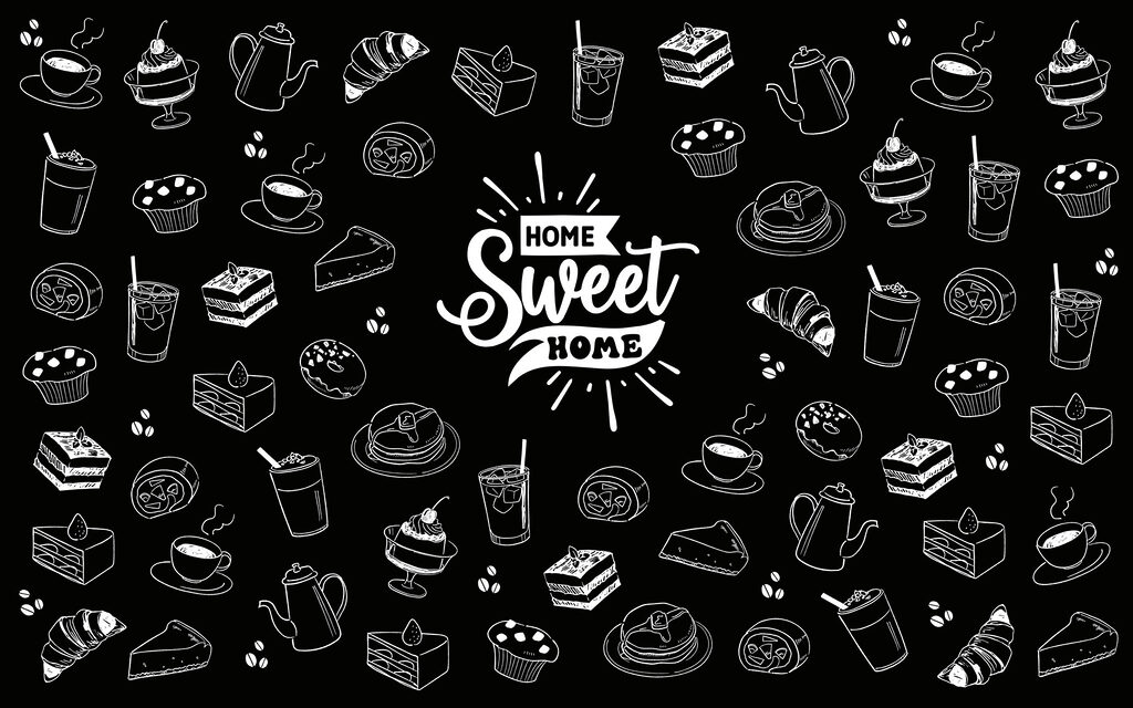 Black and white image of food Black and white image of food