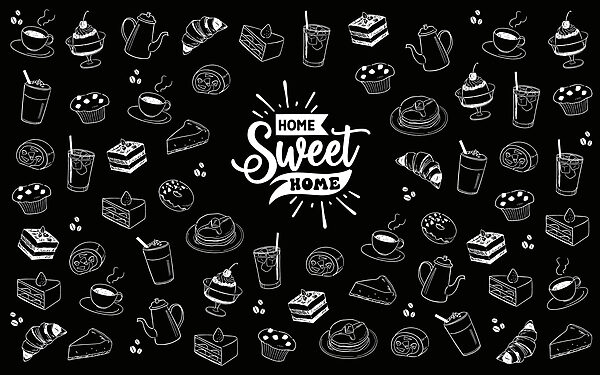 Black and white image of food Black and white image of food