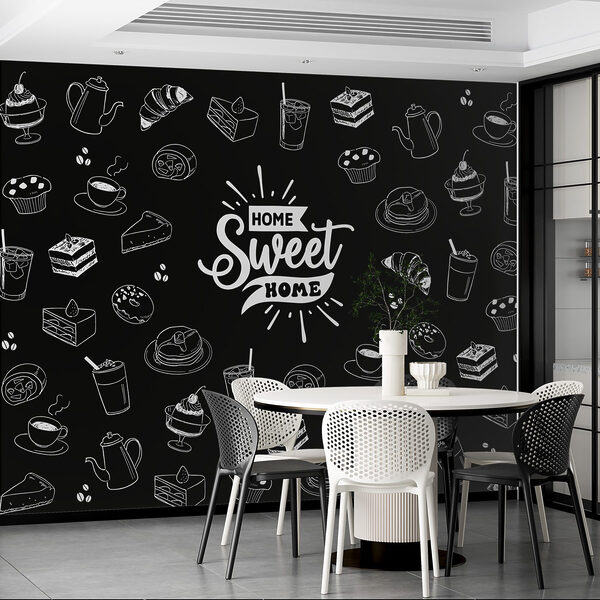 Black and white image of food Black and white image of food
